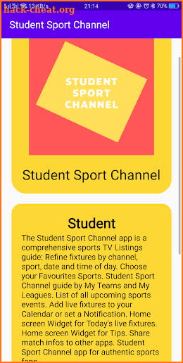 Student Sport Channel screenshot