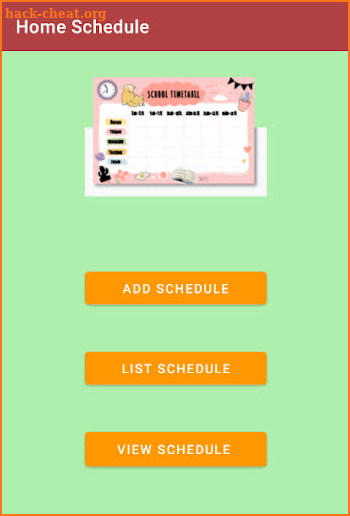 Student Timetable screenshot
