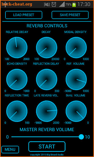 Studioverb Android Reverb FX screenshot