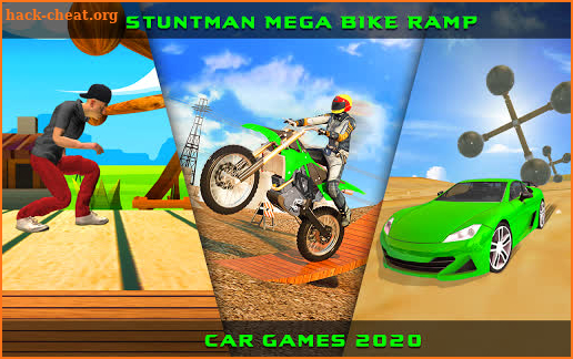Stuntman Mega Bike Ramp Car Game screenshot