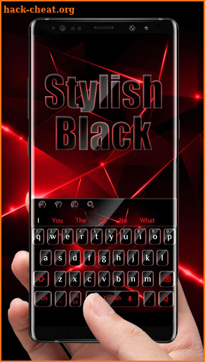 Stylish Black Red Keyboard screenshot