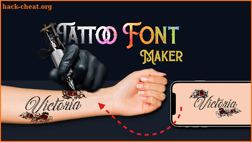 Stylish Fonts Tattoo on Body screenshot