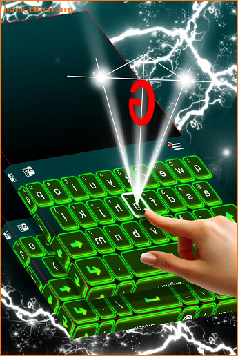 Stylish Green Keyboard Theme screenshot