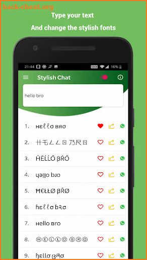 Stylish Text : Chat with Styles (Stylish Fonts) screenshot
