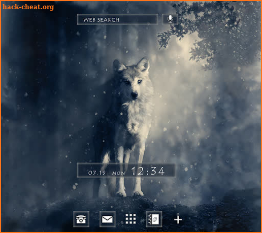 Stylish Wallpaper Fantasy Wolf Theme screenshot