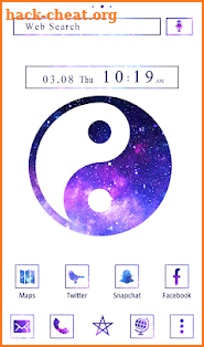 Stylish Wallpaper Galaxy Yin-yang Theme screenshot