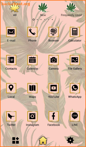 Stylish Wallpaper Pink Palm Theme screenshot