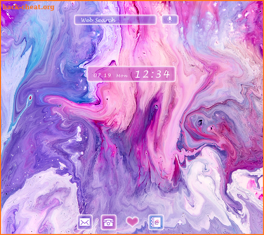 Stylish Wallpaper Purple Marble Theme screenshot
