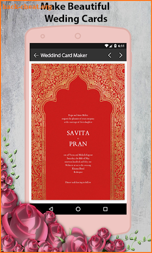 Stylish Wedding Invitation Card Maker 2018 screenshot