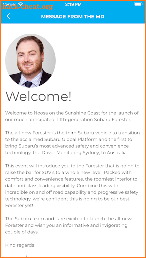 Subaru Forester Launch 2018 screenshot