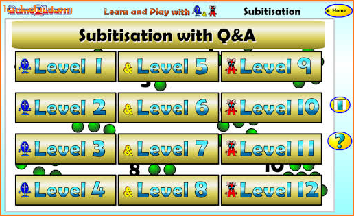 Subitisation to 20 with Q&A screenshot