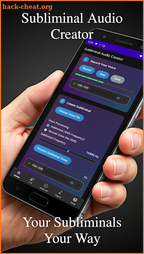 Subliminal Audio Creator screenshot