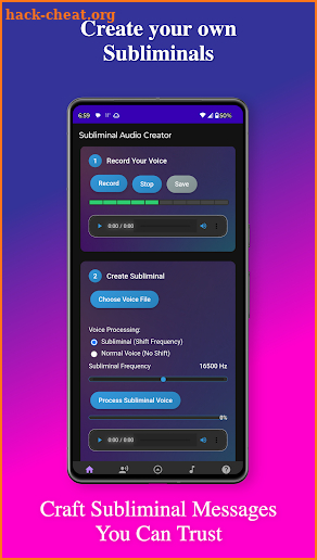 Subliminal Audio Creator screenshot