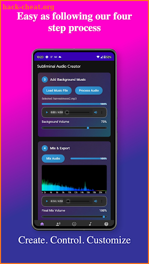 Subliminal Audio Creator screenshot