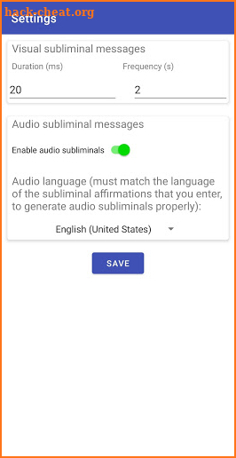 Subliminal Flash Pro: Visual & Audio Messages screenshot