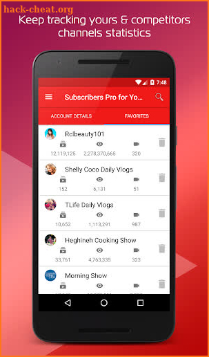 Subscribers Pro - for Youtube screenshot