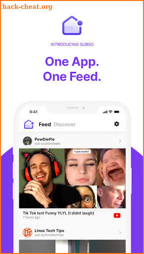 Subso - One App. One Feed. screenshot