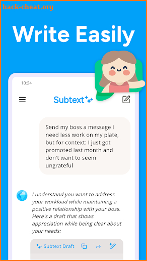 Subtext: AI Writing Assistant screenshot