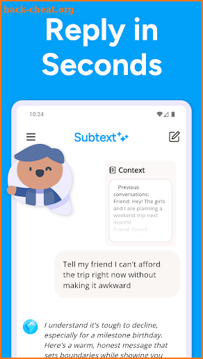 Subtext: AI Writing Assistant screenshot