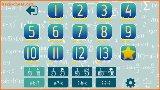 Subtract Fractions Math Game screenshot
