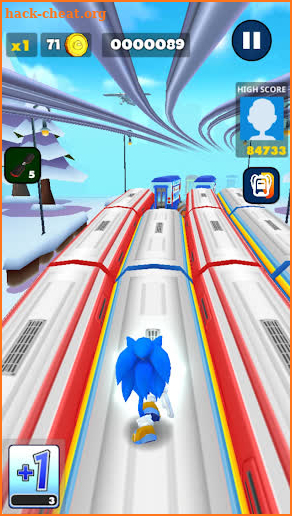 Subway Blue Hedgehog Run screenshot