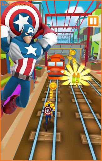 Subway Captain American Hero screenshot