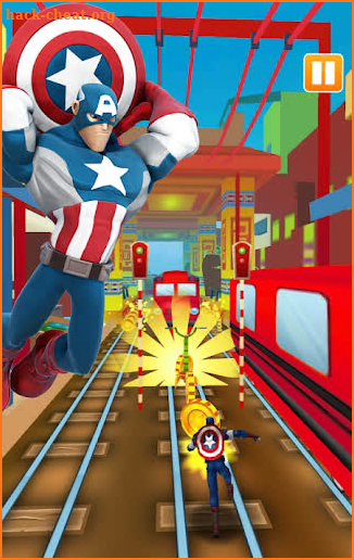 Subway Captain American Hero screenshot