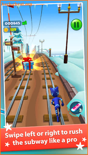 Subway Dash PJ Adventure 3D screenshot