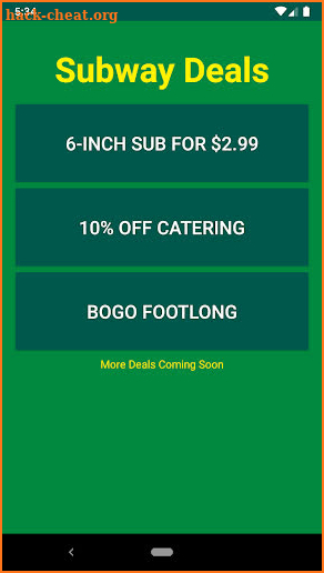 Subway Deals for 2020: $2.99 Sub, 10% OFF and BOGO screenshot