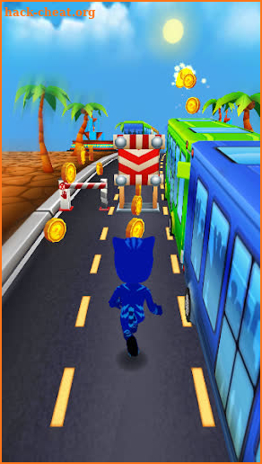 Subway Hero Masks :3D Adventure Run Blue Dash game screenshot