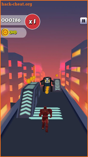 Subway Iron Hero Man screenshot