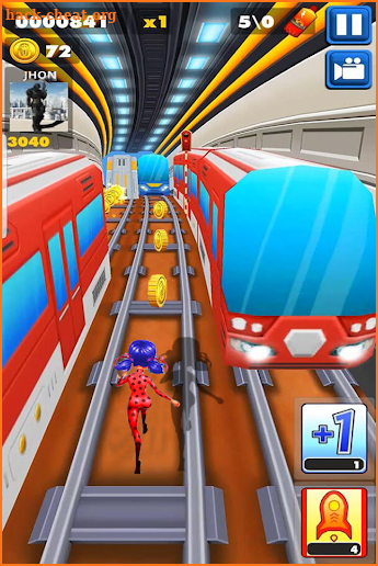 Subway Ladybug Princess Surf Run screenshot