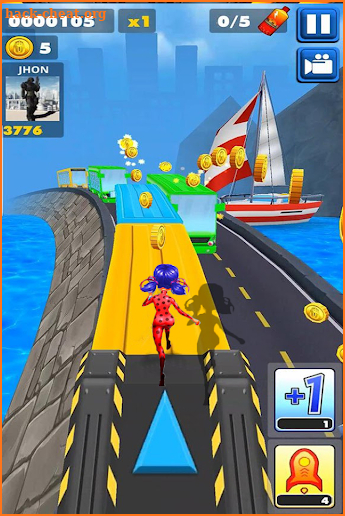 Subway Ladybug Princess Surf Run screenshot