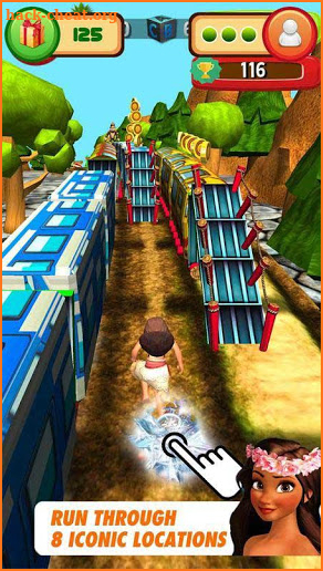 Subway Princess Moana Run screenshot