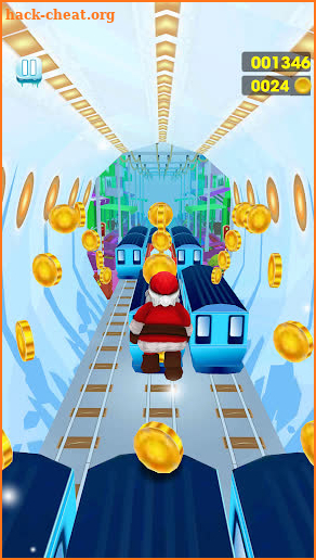Subway Santa Runner Santa Rush Adventure screenshot