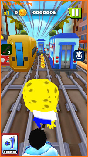 Subway Sponge Neighbor Runner screenshot