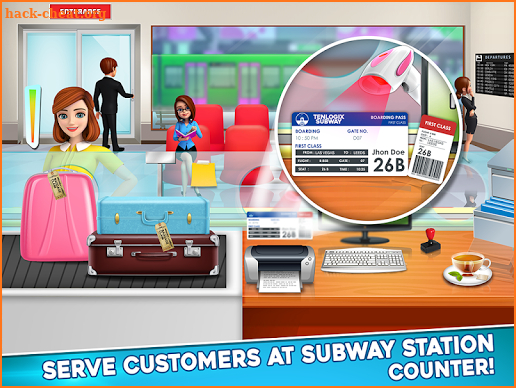 Subway Train Cash Register ATM Cashier Games screenshot