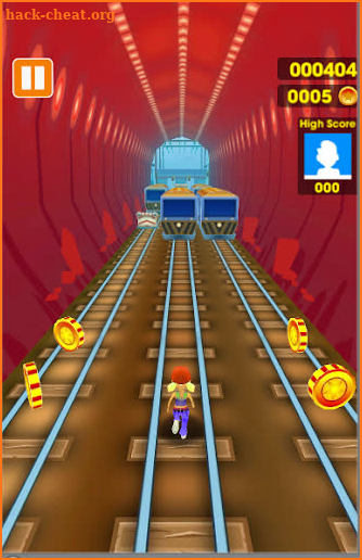 Subway Train Track - Boy Surf And Runner screenshot