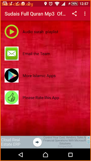 Sudais Full Quran Mp3 Offline screenshot