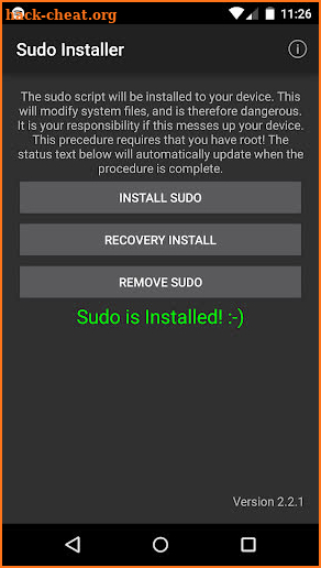 Sudo Installer v2.2.2 (root) screenshot