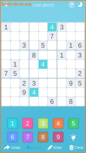 Sudoku-321 screenshot