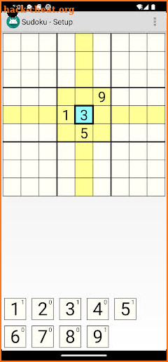 Sudoku screenshot