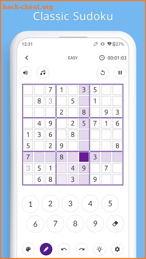 Sudoku Awesome - Free Sudoku Puzzle Game screenshot