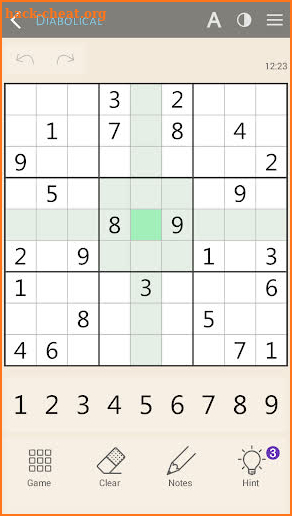 Sudoku classic screenshot