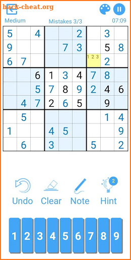 Sudoku free games screenshot