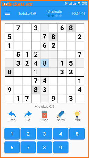 Sudoku - Free Sudoku Puzzles, Brain Game Number screenshot