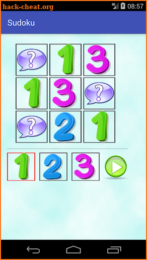 Sudoku game for kids screenshot