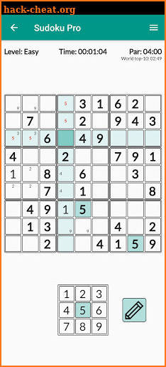 Sudoku Pro - Time challenge screenshot