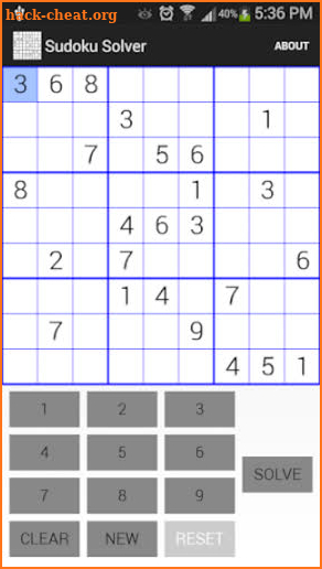 Sudoku Solver 2 screenshot