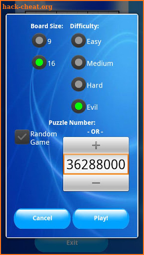 Sudoku Solver Game 9x9 16x16 screenshot